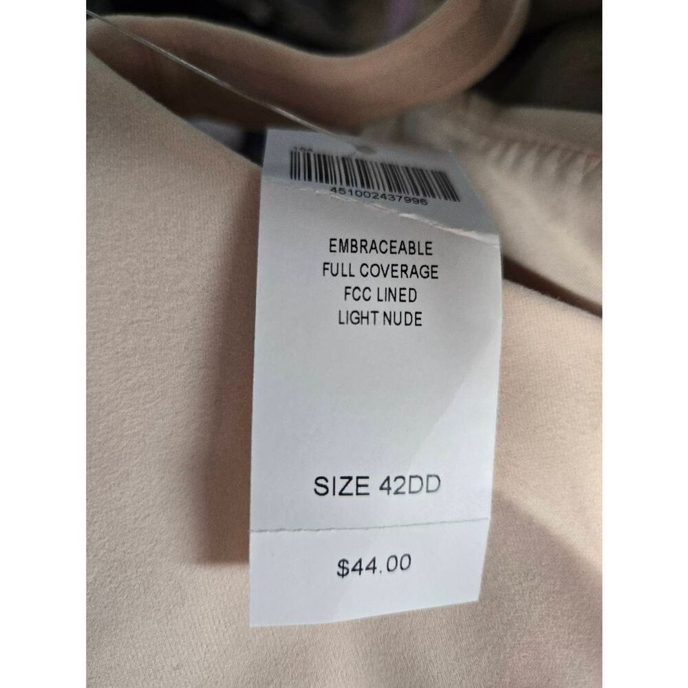 Soma Embraceable Full Coverage Bra Size 42DD Beige NWT - Picture 7 of 8